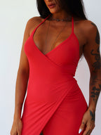 vestido ísis vermelho