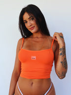 blusa basic tangerina
