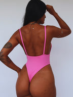maiô basic rosa chiclete