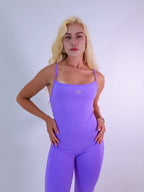 macacão flare lavanda