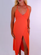 vestido ísis tangerina