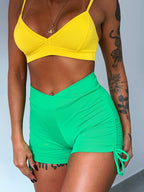 short aura verde primavera