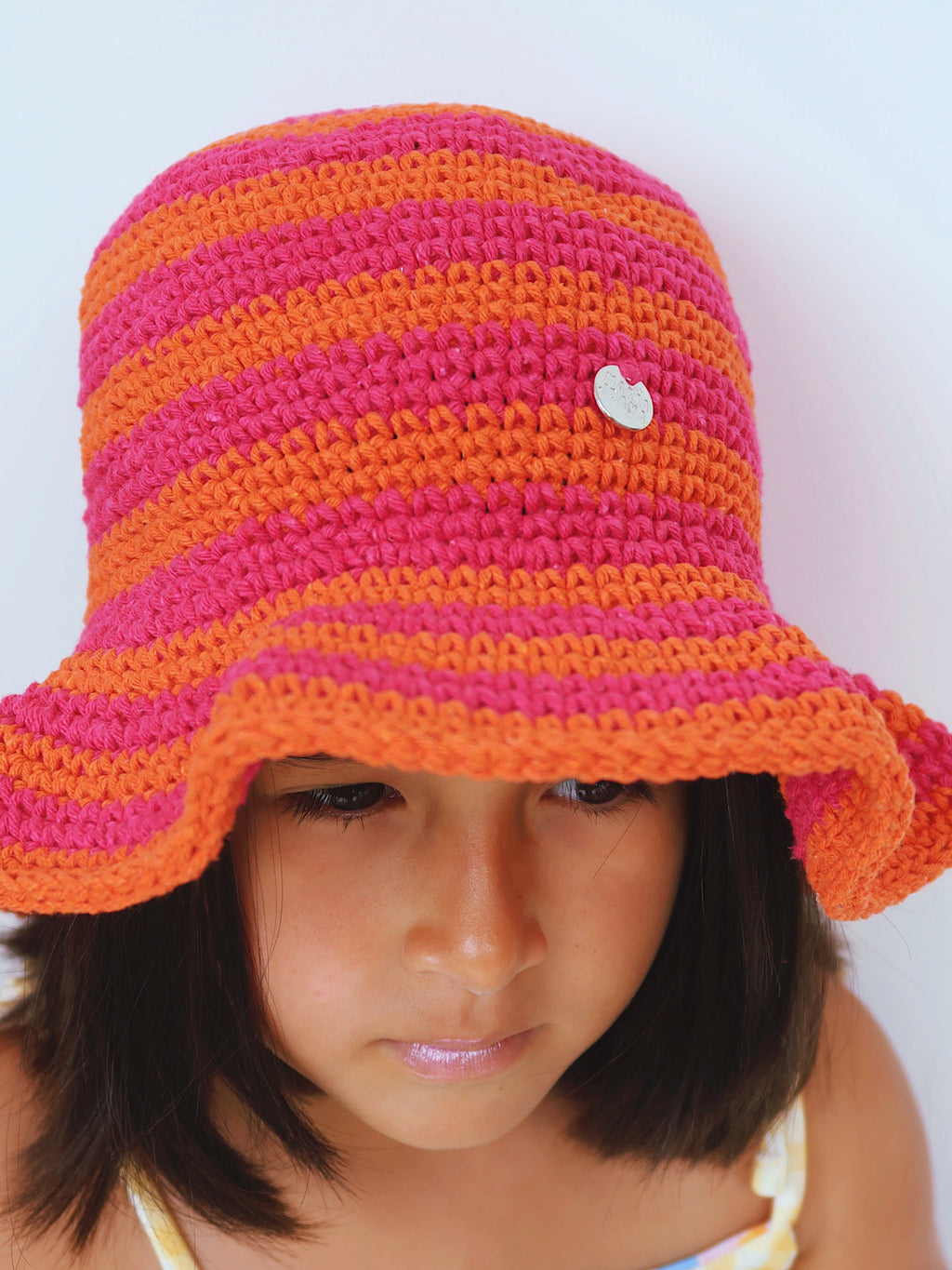 chapéu crochê infantil pitaya