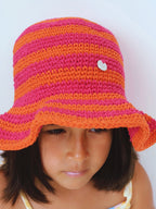 chapéu crochê infantil pitaya