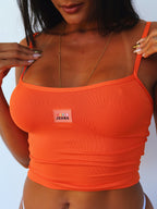 blusa basic tangerina