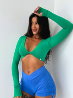 cropped jess verde brasil