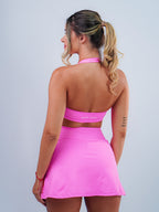 short saia rosa
