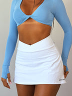 short saia branco