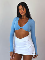 short saia branco