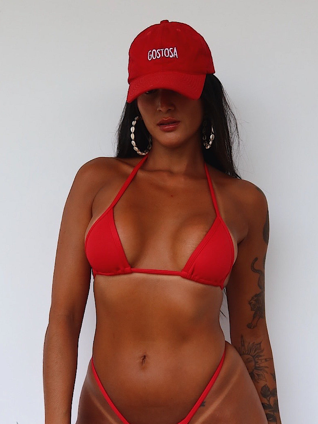 top fita vermelho