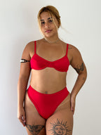 calcinha hot pants vermelha