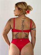 calcinha hot pants vermelha