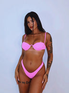 biquíni mel rosa