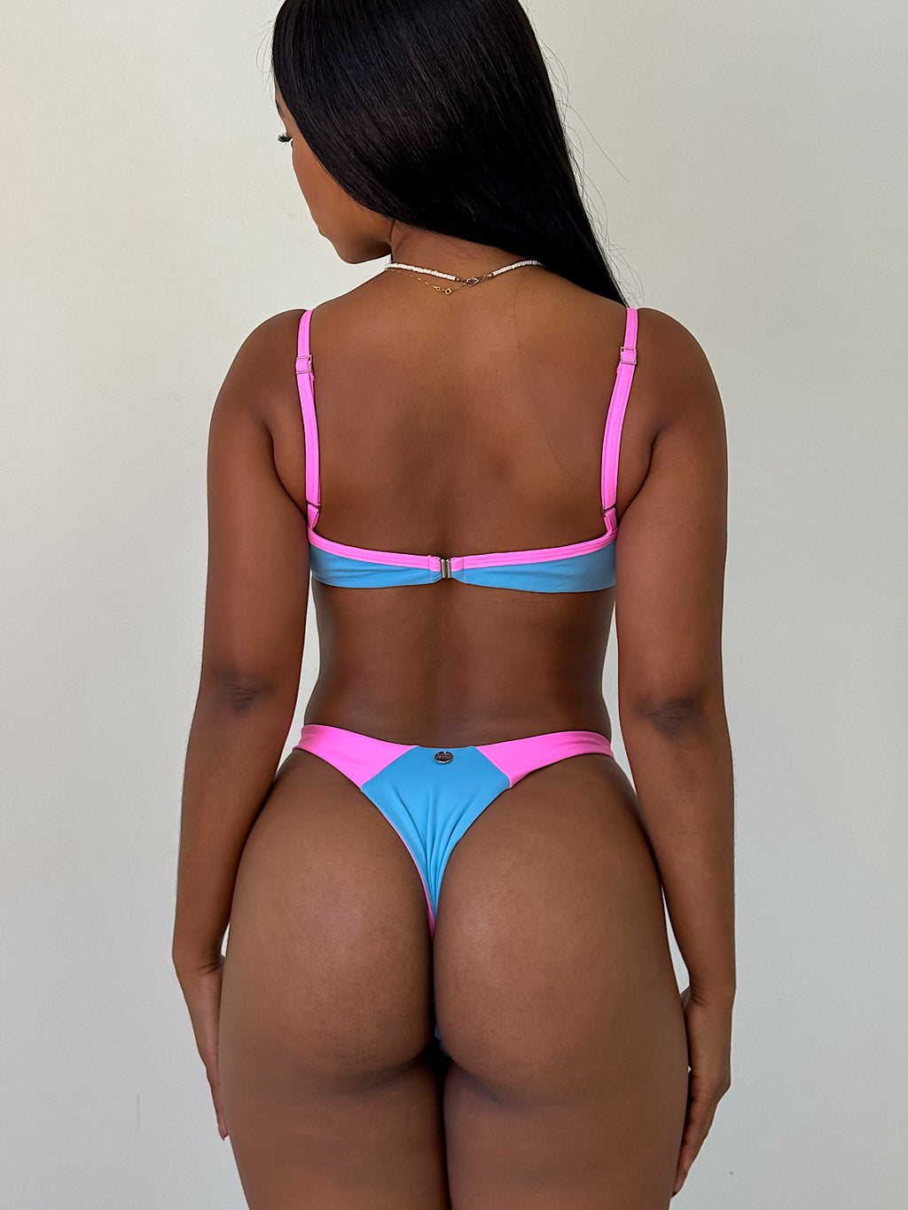 biquíni vintage blue&pink
