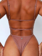 maiô chiara marrom shine