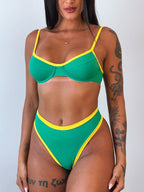 biquíni hot pants brasil verde