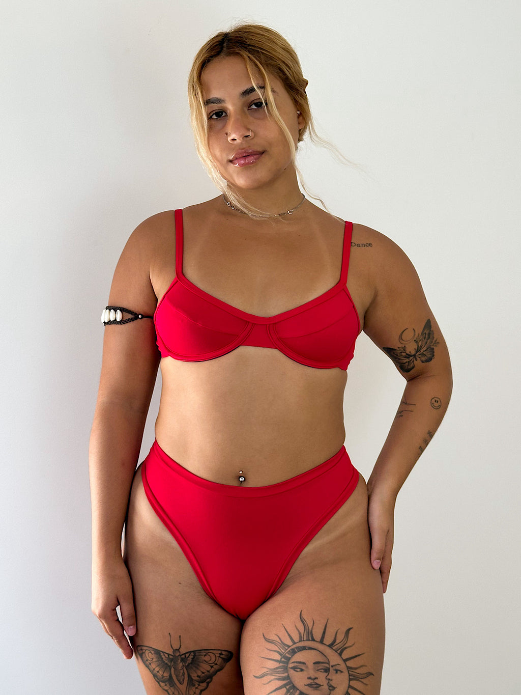 biquíni hot pants vermelho
