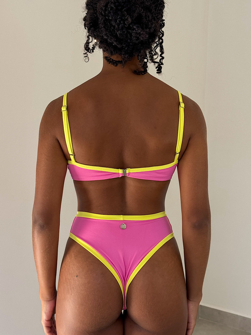 biquíni hot pants lollipop rosa