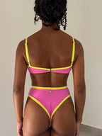 biquíni hot pants lollipop rosa