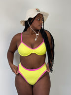 biquíni hot pants lollipop amarelo