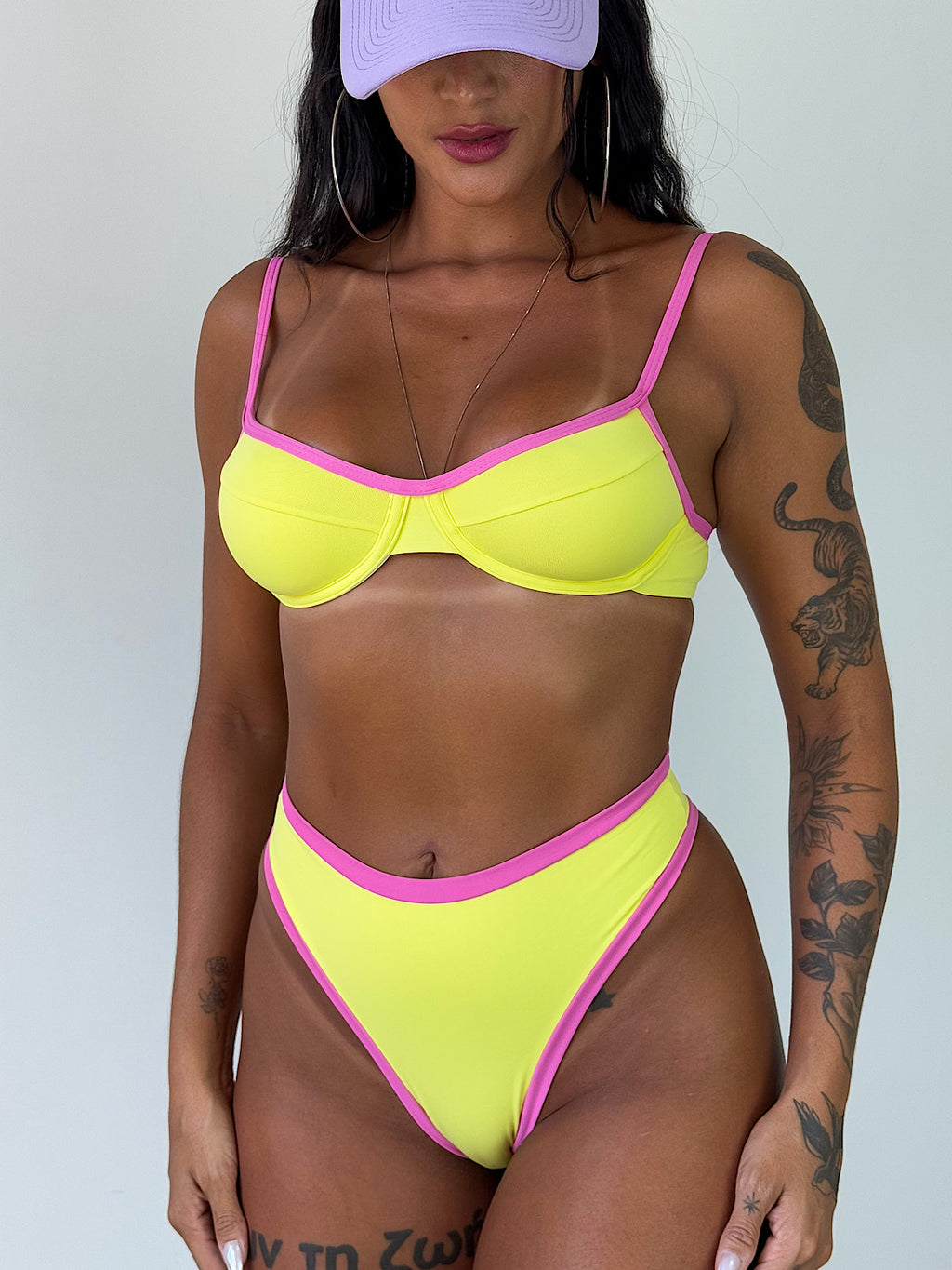 biquíni hot pants lollipop amarelo