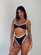 biquíni hot pants p&b