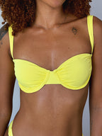 biquíni cléo amarelo limão