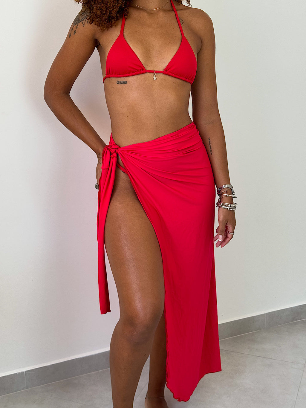 saia giulia longa vermelho