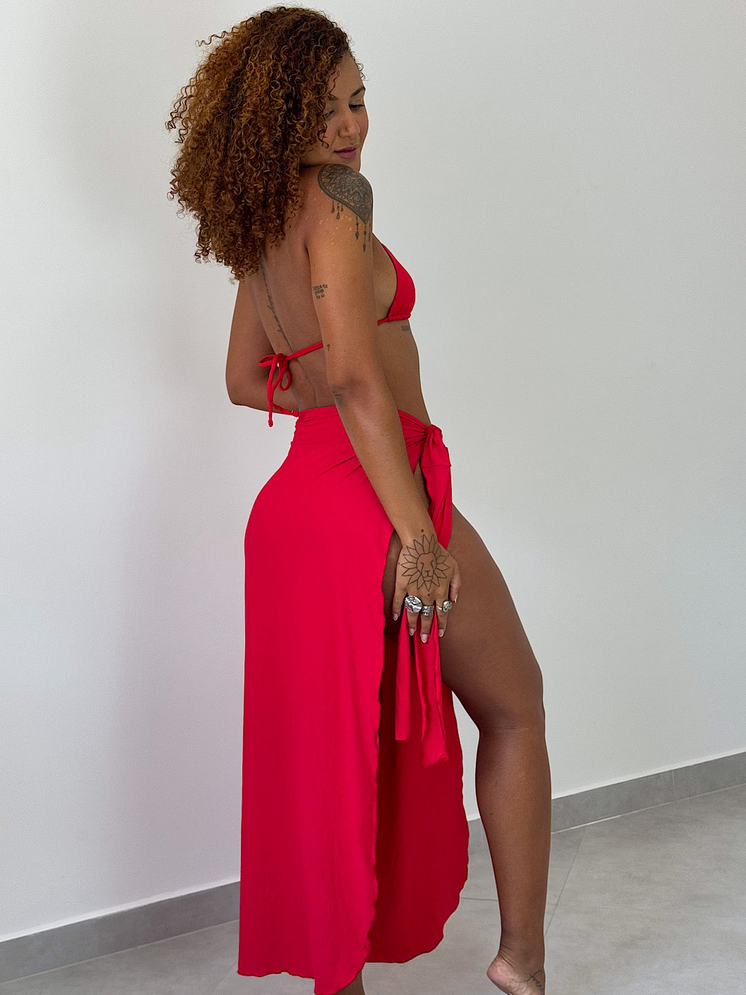 saia giulia longa vermelho