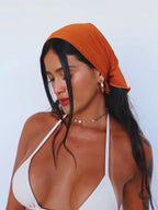 lenço terracota