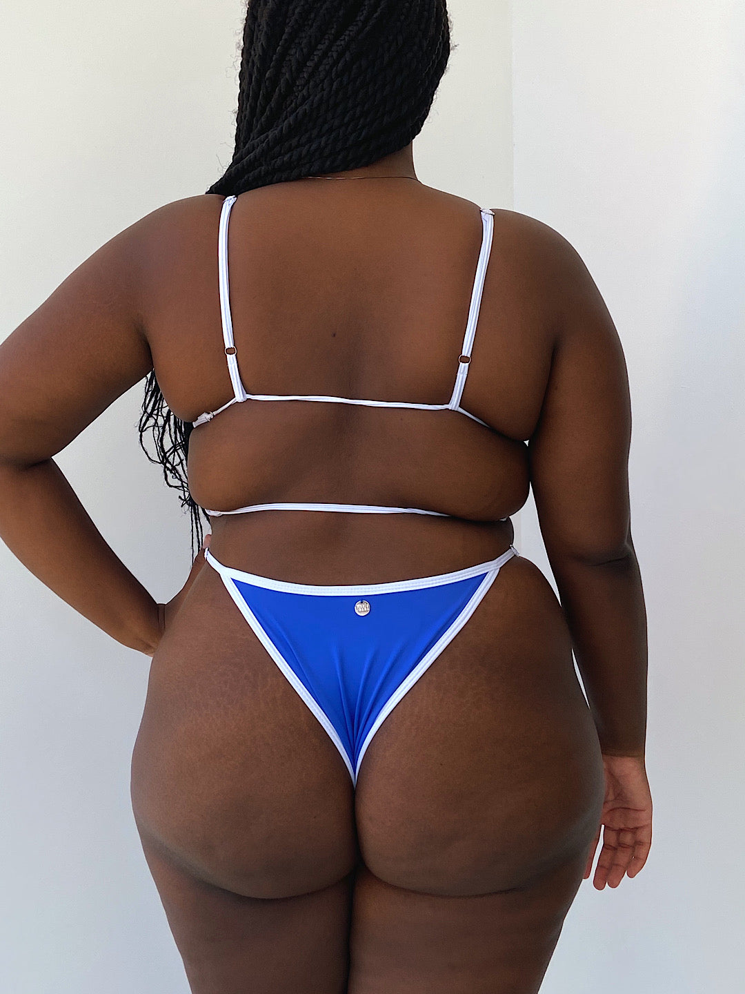 maiô chiara azul royal&branco