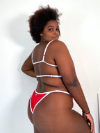 maiô chiara vermelho&branco