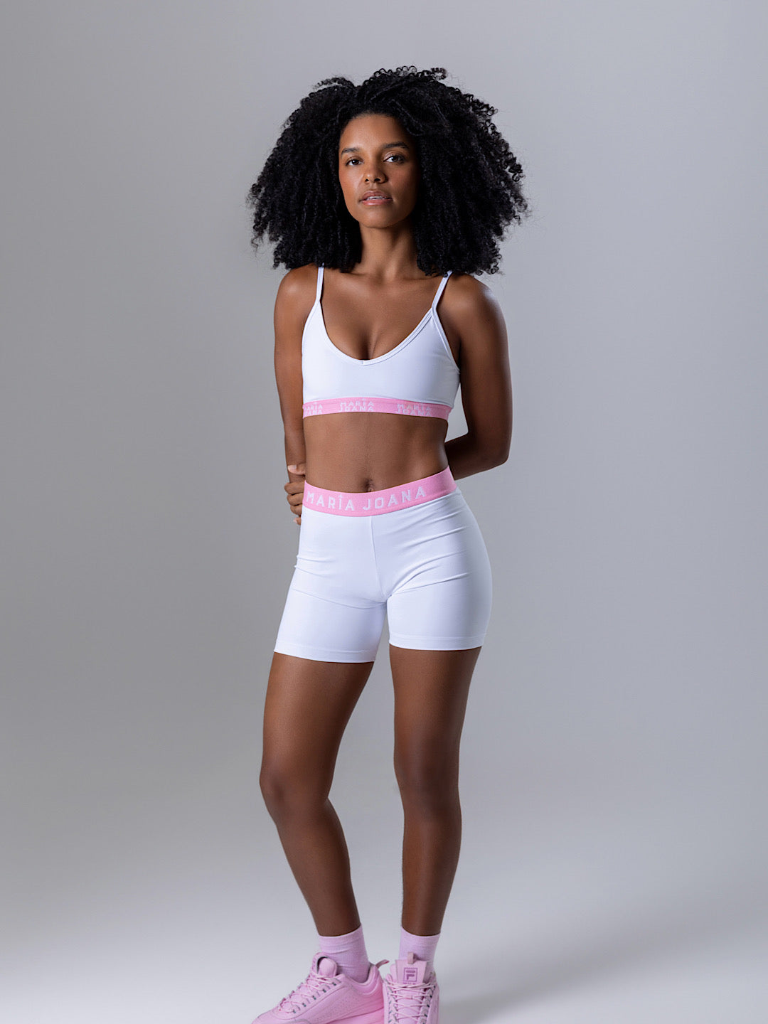 short action branco&rosa