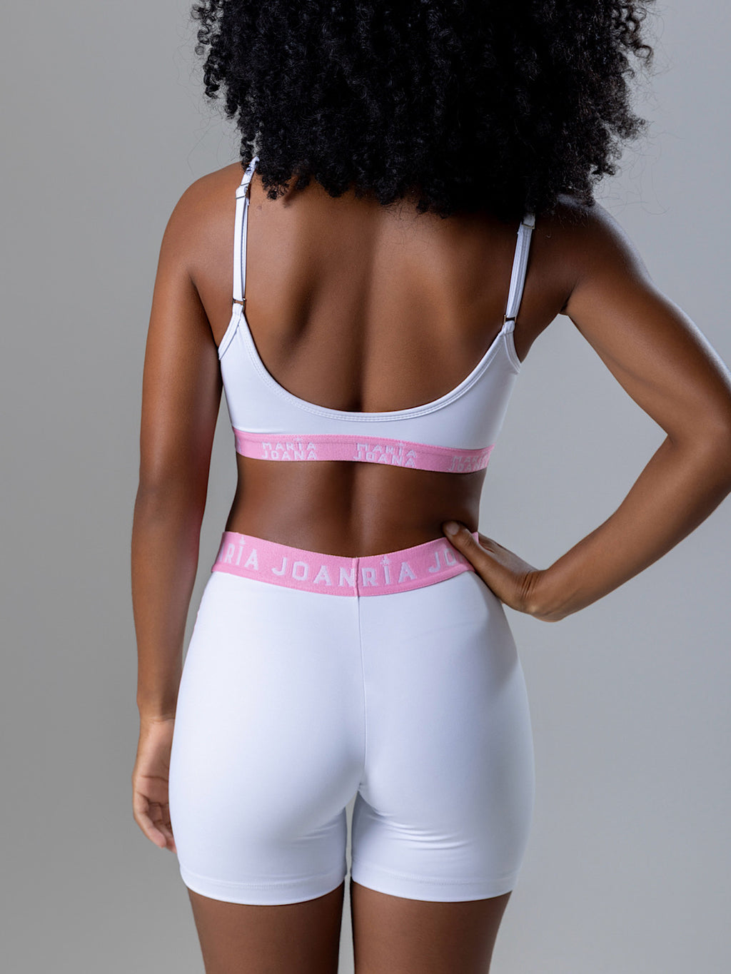 short action branco&rosa