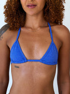 biquíni de fita azul shine
