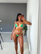 biquíni de fita brasil verde