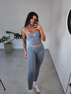 legging aura cinza mescla