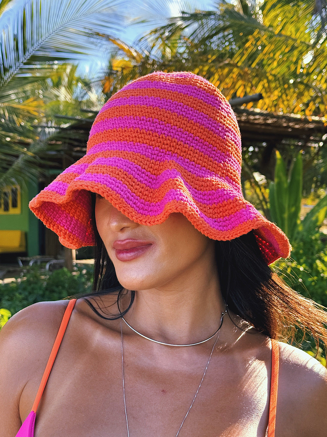 chapéu crochê pitaya