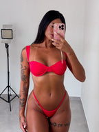 top cléo vermelho
