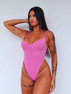 maiô zara rosa shine