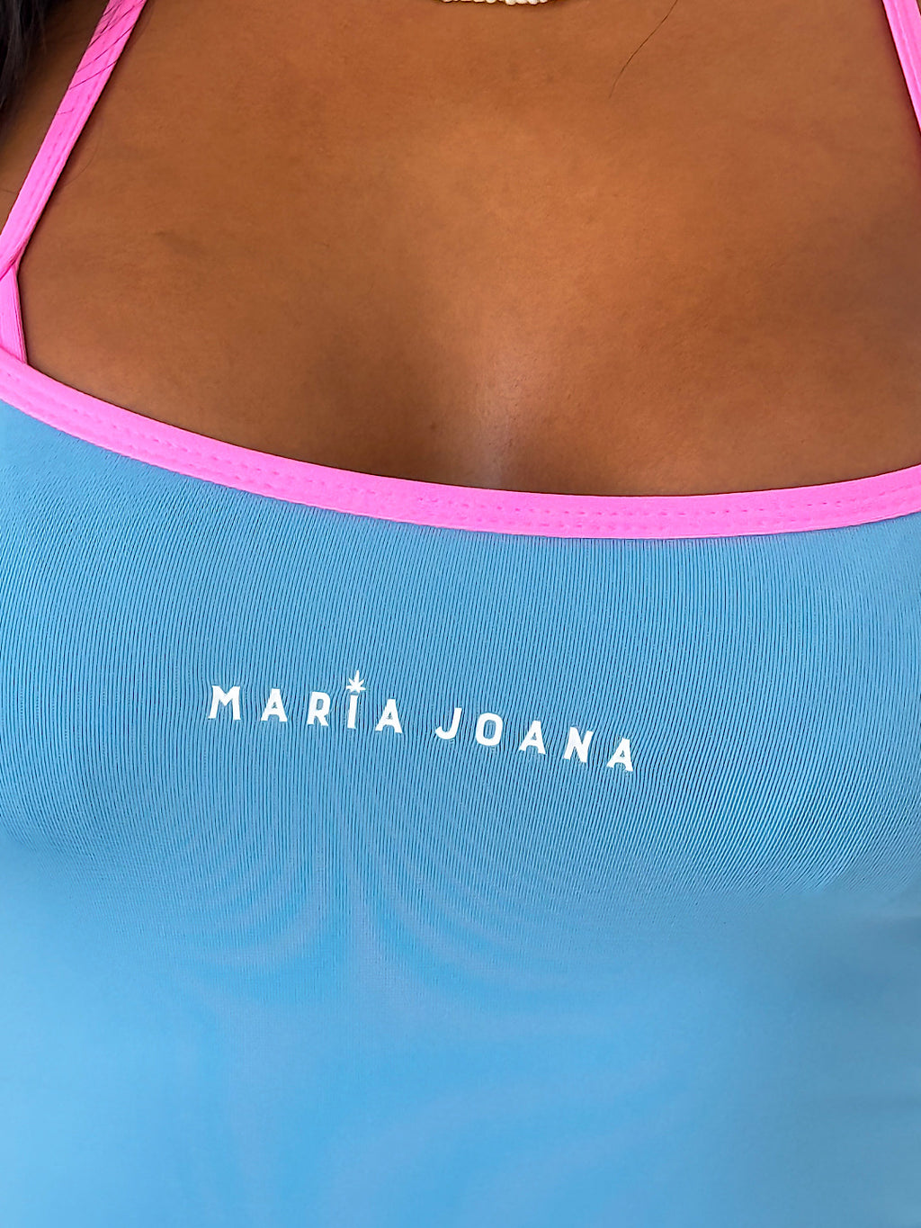 blusa basic blue&pink