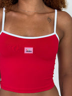 blusa basic vermelho&branco