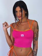 blusa basic pitaya