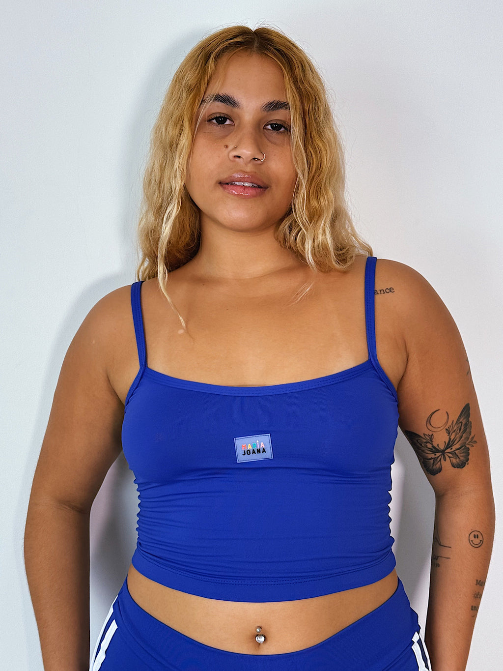 blusa basic azul bic
