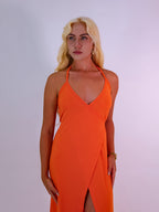 vestido ísis tangerina