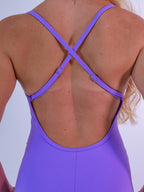macacão flare lavanda