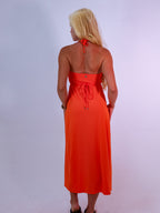 vestido ísis tangerina