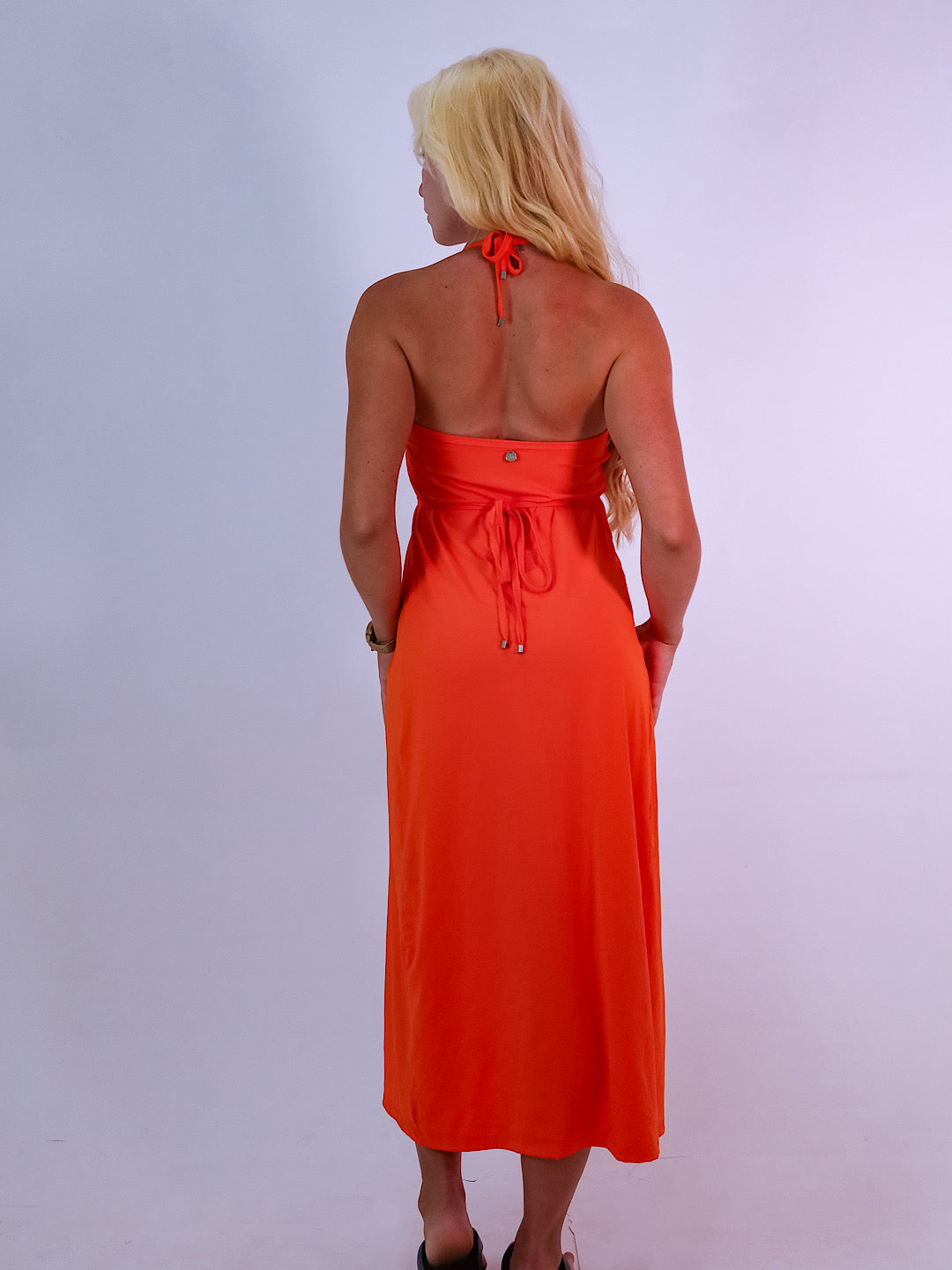 vestido ísis tangerina