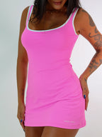 vestido tenista rosa