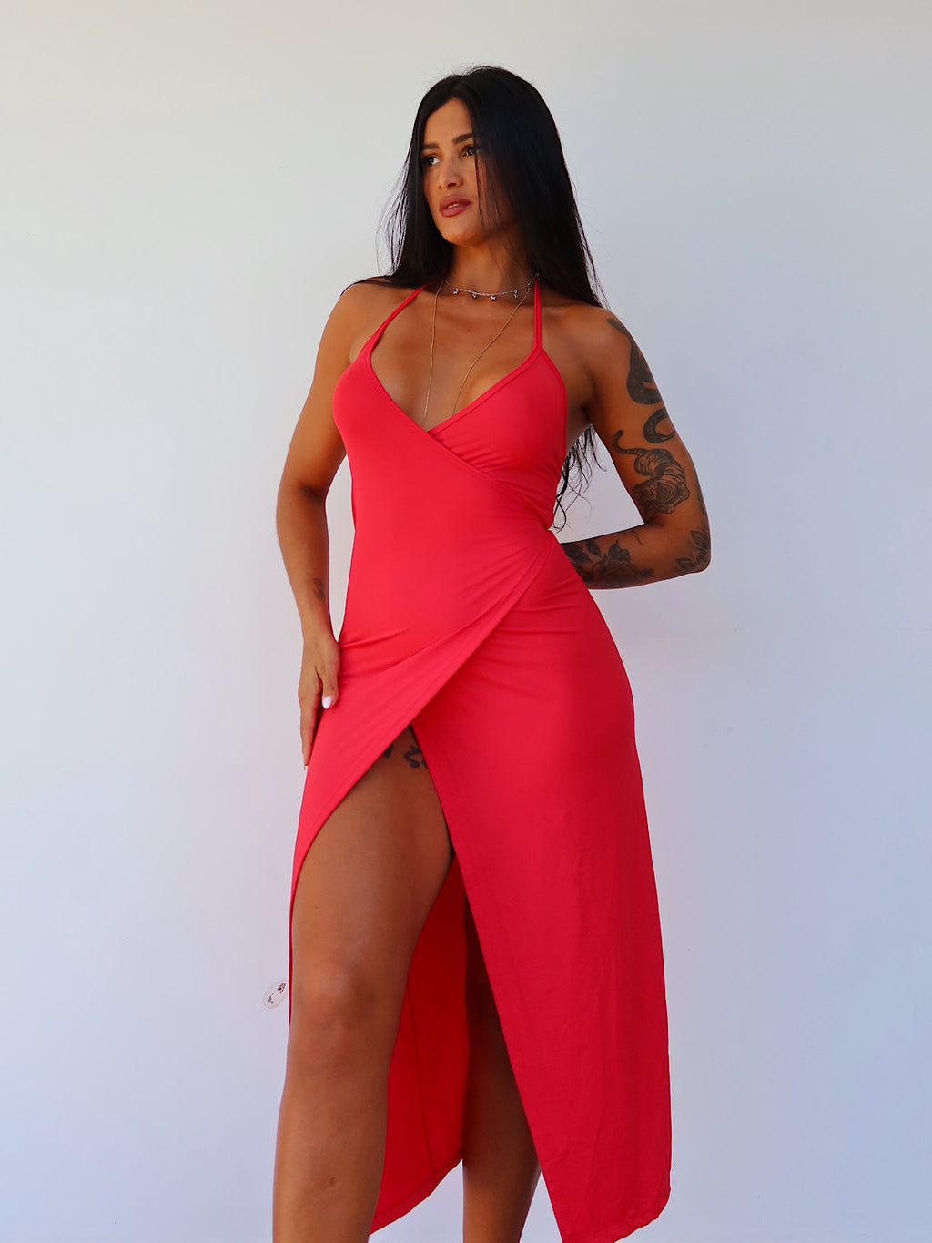 vestido ísis vermelho